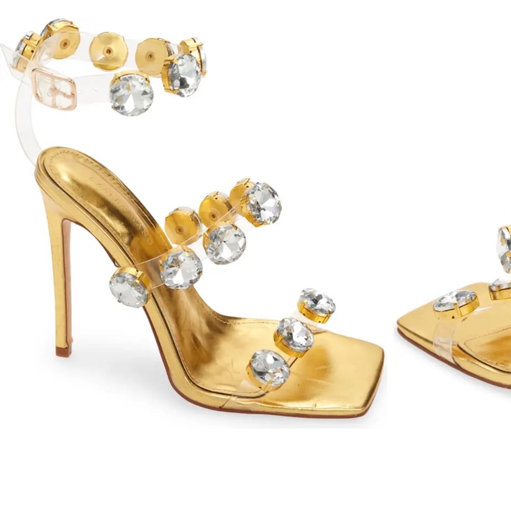 Gold Azealia Wang Heels